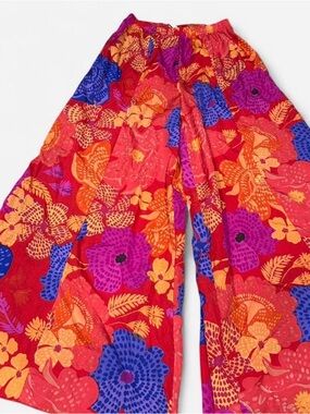 Live 4 Truth Bright Red and Purple Floral Pants